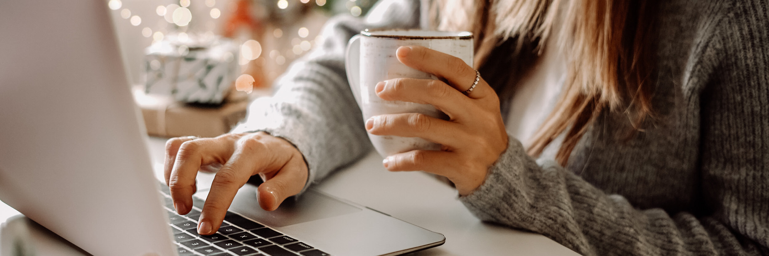Customer doing some holiday shopping in Busey Bank blog post